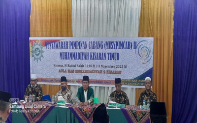 Ketua PDM Asahan Buka MUSYPIMCAB II  Muhammadiyah Kisaran Timur Tahun 2022